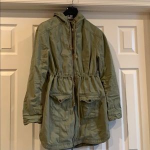 Hollister green parka